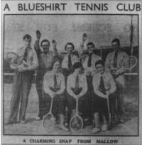 Blue shirt tennis